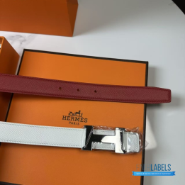 QC Hermes Ladies Belt (white red)