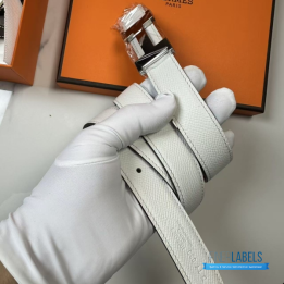 QC Hermes Ladies Belt (white red)