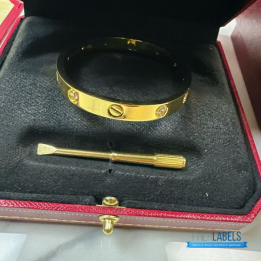 QC Cartier Love Bangles 10 Diamonds Yellow