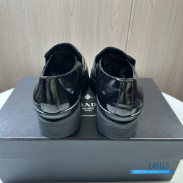 Prada Brushed Leather Loafers