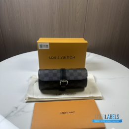 Louis Vuitton 3 Watch Case in Damier Graphite Canvas
