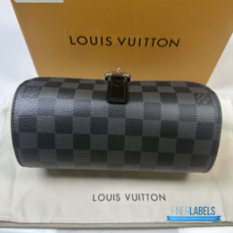 Louis Vuitton 3 Watch Case in Damier Graphite Canvas
