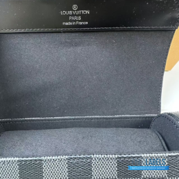 Louis Vuitton 3 Watch Case in Damier Graphite Canvas