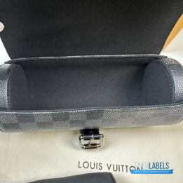Louis Vuitton 3 Watch Case in Damier Graphite Canvas
