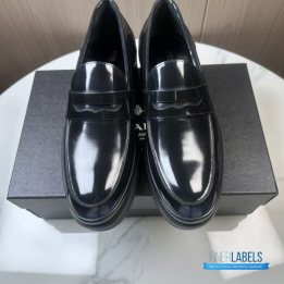 QC Prada Brushed Leather Loafers