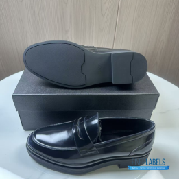 QC Prada Brushed Leather Loafers