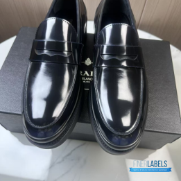 QC Prada Brushed Leather Loafers