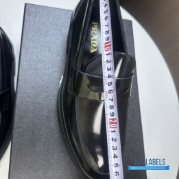 QC Prada Brushed Leather Loafers