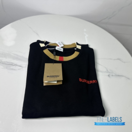 Burberry black cotton crewneck T- shirt