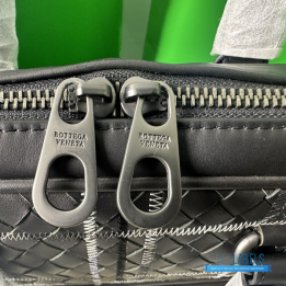 QC Bottega Veneta Atlas Intrecciato Leather Briefcase