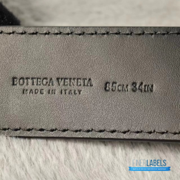 QC Bottega Veneta Intrecciato Leather Belt
