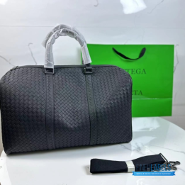 Bottega Veneta Intrecciato Leather Duffle Bag