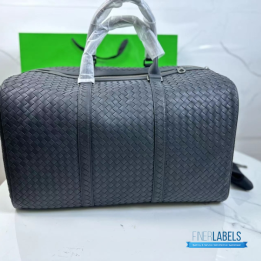 Bottega Veneta Intrecciato Leather Duffle Bag