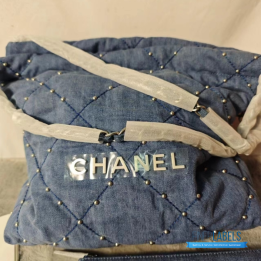 QC Chanel Denim 22 Tote Bag