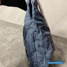 QC Chanel Denim 22 Tote Bag