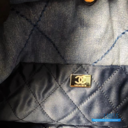 QC Chanel Denim 22 Tote Bag