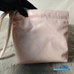 QC Chanel 22 Bag in Pink Leather