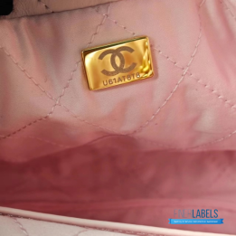 QC Chanel 22 Bag in Pink Leather