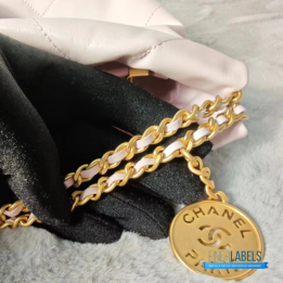 QC Chanel 22 Bag in Pink Leather