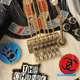 Chanel Métiers d'Art Collectible Guitar Minaudière Clutch Bag