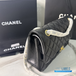 Chanel Classic Flap Bag in Black Lambskin