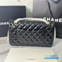 Chanel Classic Flap Bag in Black Lambskin