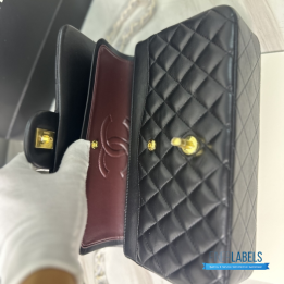 Chanel Classic Flap Bag in Black Lambskin