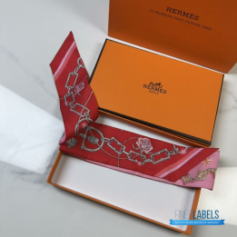QC Hermès C'est La Fete Twilly in Rose Bonbon and Orange