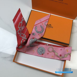 QC Hermès C'est La Fete Twilly in Rose Bonbon and Orange