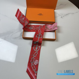 QC Hermès C'est La Fete Twilly in Rose Bonbon and Orange