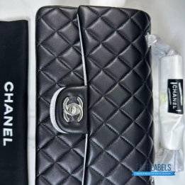QC Chanel Classic Double Flap 25 Black