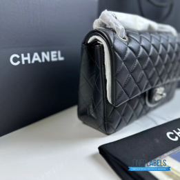 QC Chanel Classic Double Flap 25 Black