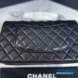 QC Chanel Classic Double Flap 25 Black