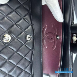 QC Chanel Classic Double Flap 25 Black