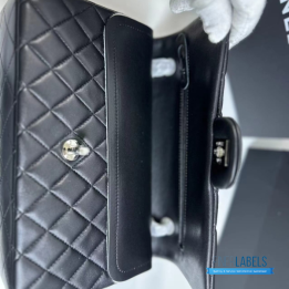 QC Chanel Classic Double Flap 25 Black
