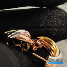 QC Cartier Trinity Hoop Earrings