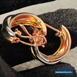 QC Cartier Trinity Hoop Earrings