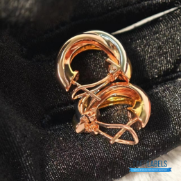 QC Cartier Trinity Hoop Earrings