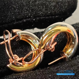 QC Cartier Trinity Hoop Earrings