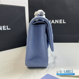 QC Chanel Blue Classic Flap Bag