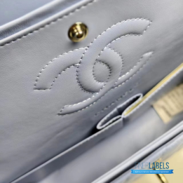 QC Chanel Blue Classic Flap Bag