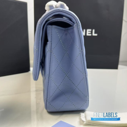 QC Chanel Blue Classic Flap Bag