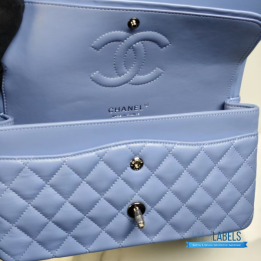 QC Chanel Blue Classic Flap Bag