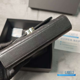 QC Chanel Top Handle Kelly Bag in Black