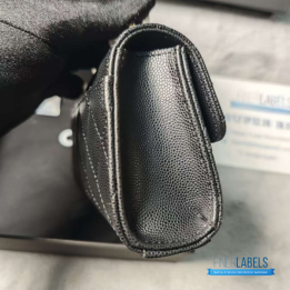 QC Chanel Top Handle Kelly Bag in Black