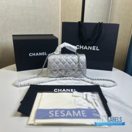 QC Chanel Mini Top Handle Rectangular Flap Bag