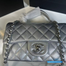 QC Chanel Mini Top Handle Rectangular Flap Bag