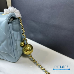 QC Chanel Quilted Lambskin Mini Flap Bag