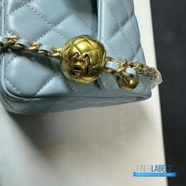 QC Chanel Quilted Lambskin Mini Flap Bag