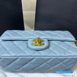 QC Chanel Quilted Lambskin Mini Flap Bag